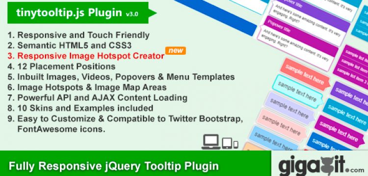 Tinytooltip.js – Responsive jQuery Tooltip Plugin