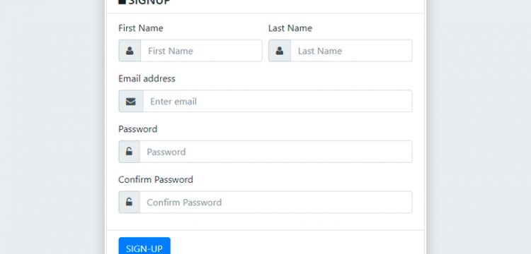 Bootstrap Signup Form with AJAX and jQuery Validations