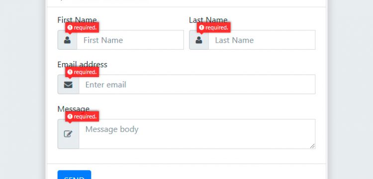 Bootstrap Contact Form with AJAX and jQuery Validations